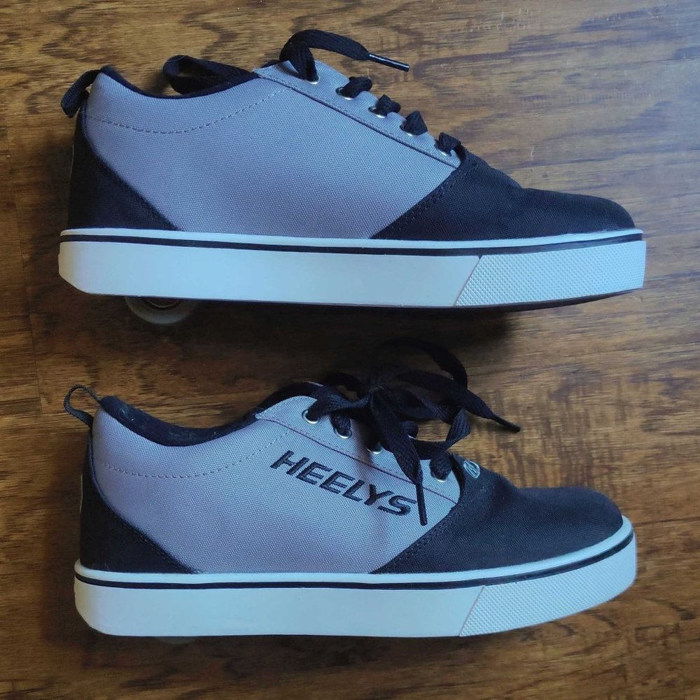 Heely's Unisex Gray/Black Skate Shoes, Y7/W8